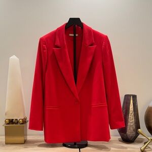 Alice + Olivia Vibrant Red Blazer